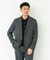 LIFE STYLE TAILOR　リネンライク千鳥柄コンフォータブルジャケット