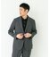 LIFE STYLE TAILOR　リネンライク千鳥柄コンフォータブルジャケット