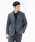 LIFE STYLE TAILOR　リネンライク千鳥柄コンフォータブルジャケット