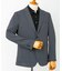 LIFE STYLE TAILOR　リネンライク千鳥柄コンフォータブルジャケット