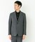 LIFE STYLE TAILOR　リネンライク千鳥柄コンフォータブルジャケット