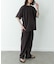 接触冷感リネン混ショートスリーブTシャツ
