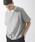 接触冷感リネン混ショートスリーブTシャツ