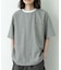 接触冷感リネン混ショートスリーブTシャツ