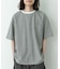 接触冷感リネン混ショートスリーブTシャツ