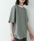 接触冷感リネン混ショートスリーブTシャツ