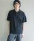 『洗濯可』ストレッチニットポロショートスリーブTシャツ