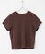 汗ジミ防止コクーンスリーブクルーネックTシャツ