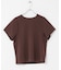 汗ジミ防止コクーンスリーブクルーネックTシャツ