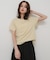 汗ジミ防止コクーンスリーブクルーネックTシャツ