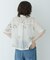 フラワー刺繍ジャガードシャツ