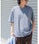 FORK&SPOON　PEカノコボーダーショートスリーブTシャツ