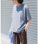 FORK&SPOON　PEカノコボーダーショートスリーブTシャツ