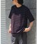 FORK&SPOON　PEカノコボーダーショートスリーブTシャツ