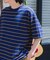 FORK&SPOON　PEカノコボーダーショートスリーブTシャツ