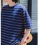 FORK&SPOON　PEカノコボーダーショートスリーブTシャツ