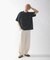 カットシアサッカーショートスリーブTシャツ