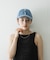 GANNI　DENIM PATCHWORK CAP