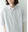 接触冷感リネン混ショートスリーブシャツ