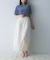 バックスリットシアーベロアカットソー