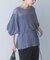 CHIGNON　シアーチェックボリュームスリーブプルオーバー