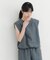 『UVカット／イージーケア／吸水速乾／接触冷感／UR TECH DRYLUXE』ハイツイストフレンチスリーブブラウス
