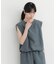 『UVカット／イージーケア／吸水速乾／接触冷感／UR TECH DRYLUXE』ハイツイストフレンチスリーブブラウス