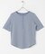 ワッフルボーダーヘンリネックTEE
