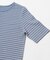 ワッフルボーダーヘンリネックTEE