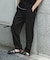 リネンブレンド2タックテーパードパンツ