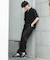 リネンブレンド2タックテーパードパンツ