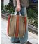 2WAYストライプトートバッグ