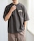 FORK&SPOON　フロッキープリントTシャツ