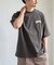 FORK&SPOON　フロッキープリントTシャツ
