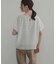 シアーチェックレイヤードブラウス