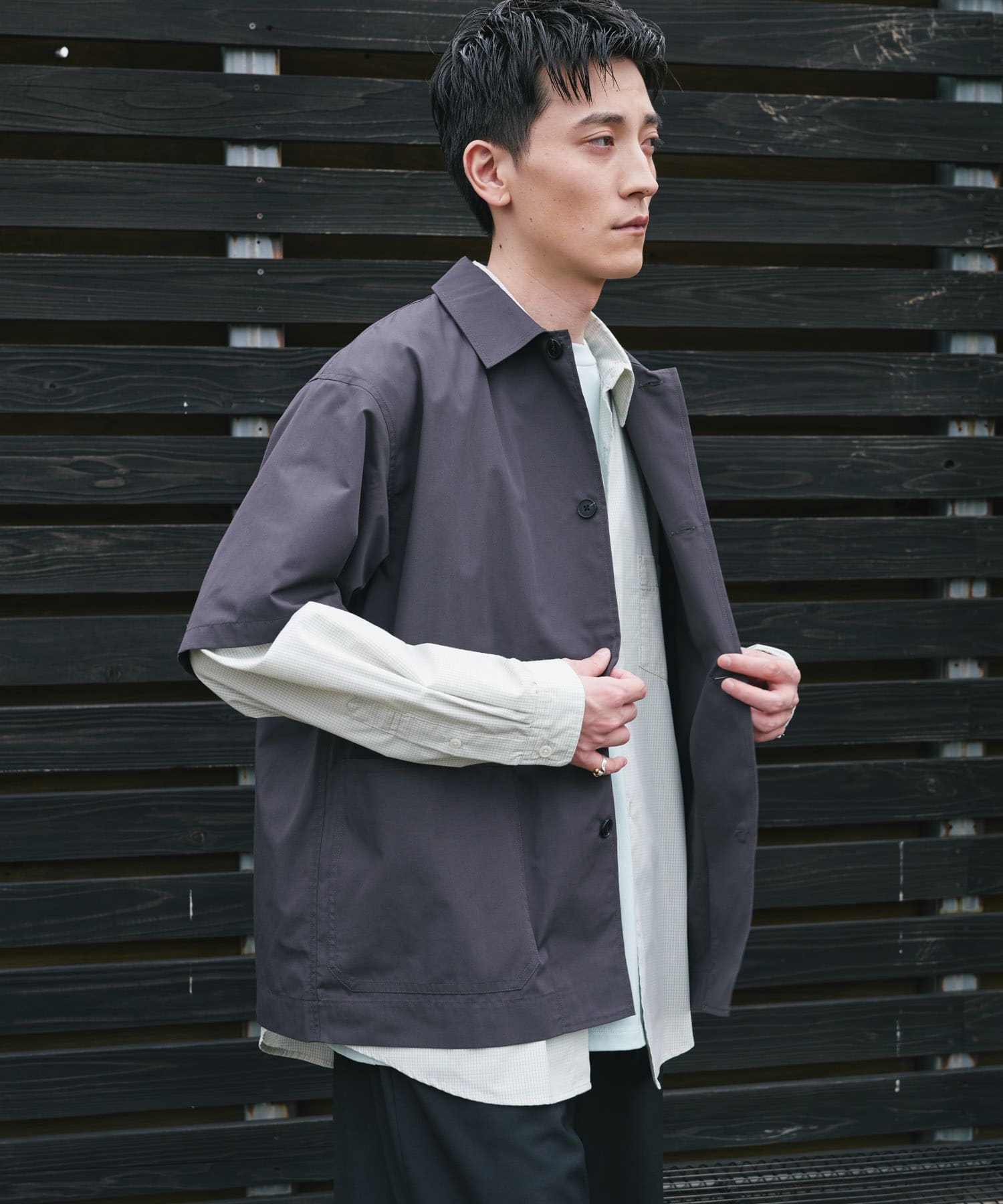 『速乾／イージーケア／UVカット』『URTECH』Aircare ショートスリーブシャツジャケット 26AW