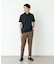 LIFE STYLE TAILOR　カッタウェイ鹿の子半袖プルオーバー