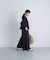 コットンクロス刺しゅうワイドパンツ