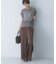 サテンイージーストレートパンツ