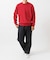 COTTON CASHMERE CREW NECK KNIT