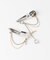 heyep　PIERCED CHAIN HAIR CLIP 2-PIECE