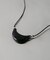 SMELLY so’　onyx crescent necklace