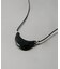 SMELLY so’　onyx crescent necklace