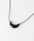 SMELLY so’　onyx crescent necklace