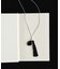 SMELLY so’　onyx tassel necklace