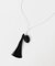 SMELLY so’　onyx tassel necklace