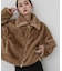 TISSAVEL フェイクファーショートコート