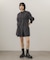 フロントシャーリングシャツワンピース