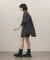 フロントシャーリングシャツワンピース