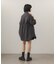 フロントシャーリングシャツワンピース